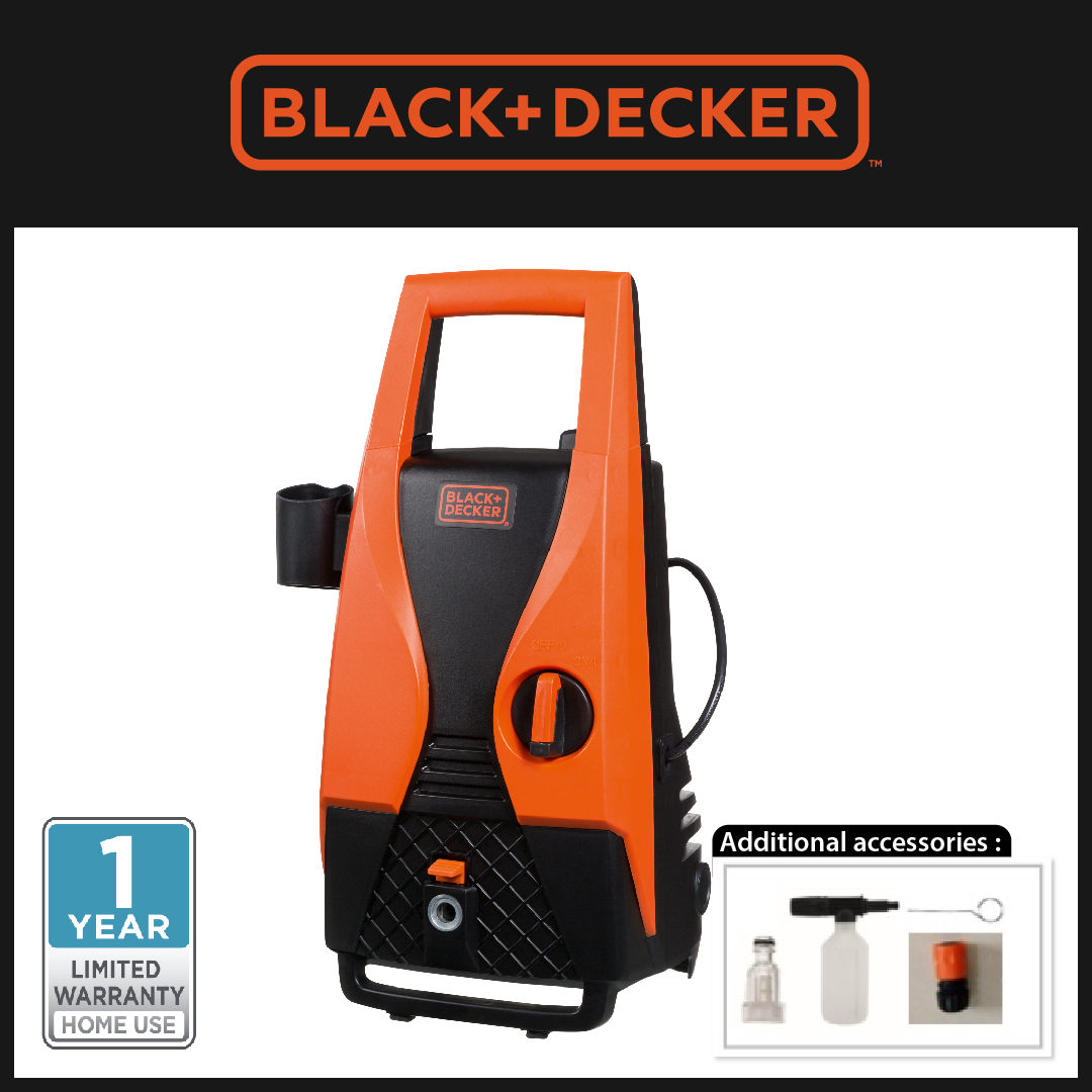 Black+Decker Pressure Washer 1400W, 105BAR