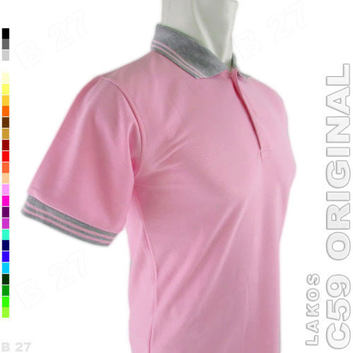 baju polo pink