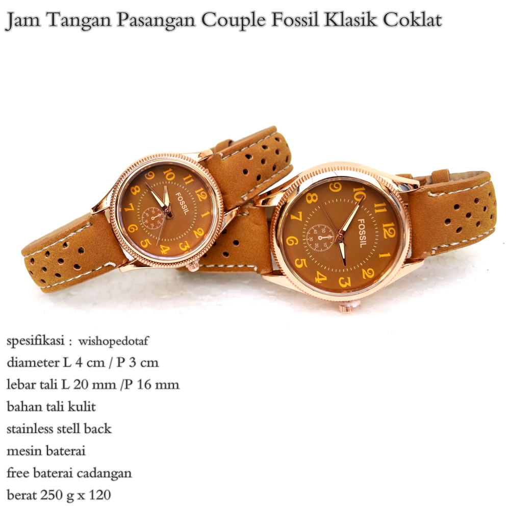 Jam tangan sale couple fossil