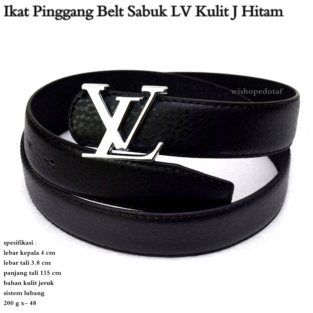 Jual TIDAK ADA MEREK Ikat pinggang / sabuk / belt LV Kulit J - HITAM harga  murah  Harga Grosir 2023