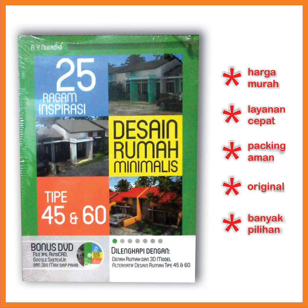 Toko Buku Murah Jaya Jual 25 RAGAM INSPIRASI DESAIN RUMAH MINIMALIS TIPE 45 60 Ralalicom