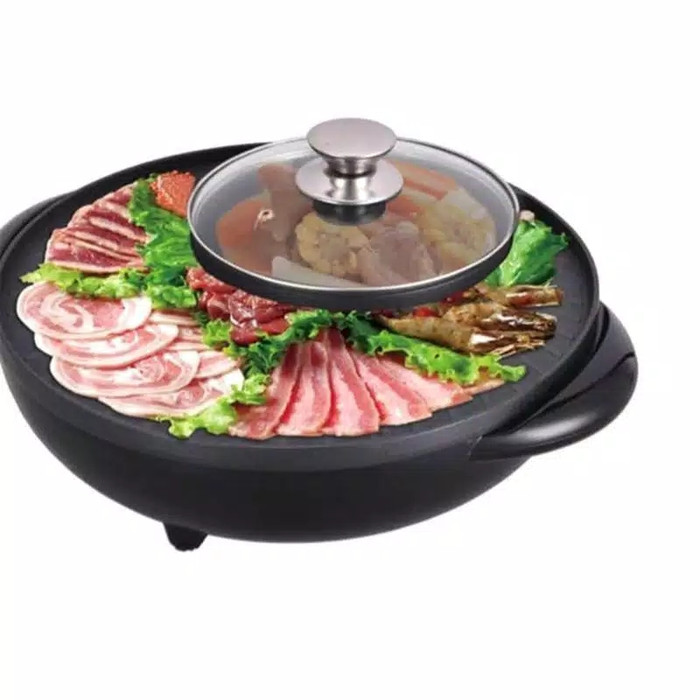 panci hotpot bbq 2 in 1