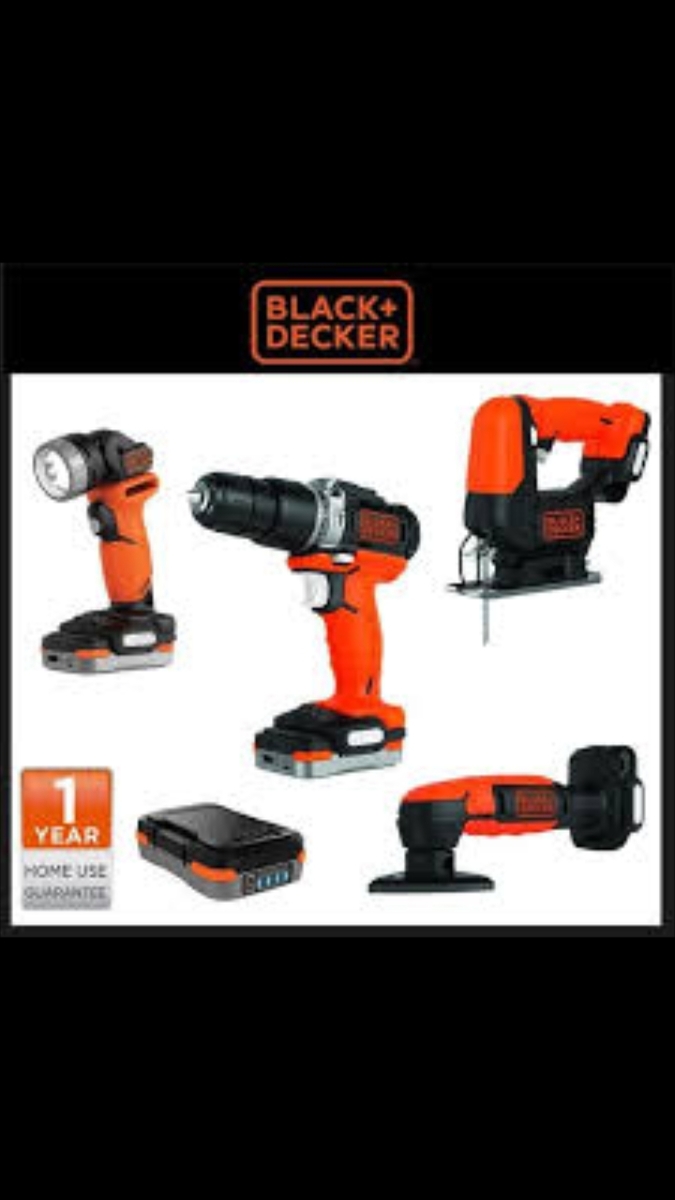 Jual Black Decker Gopak 4 In 1 Bdck123s1s-b1 Perkakas Baterai Set