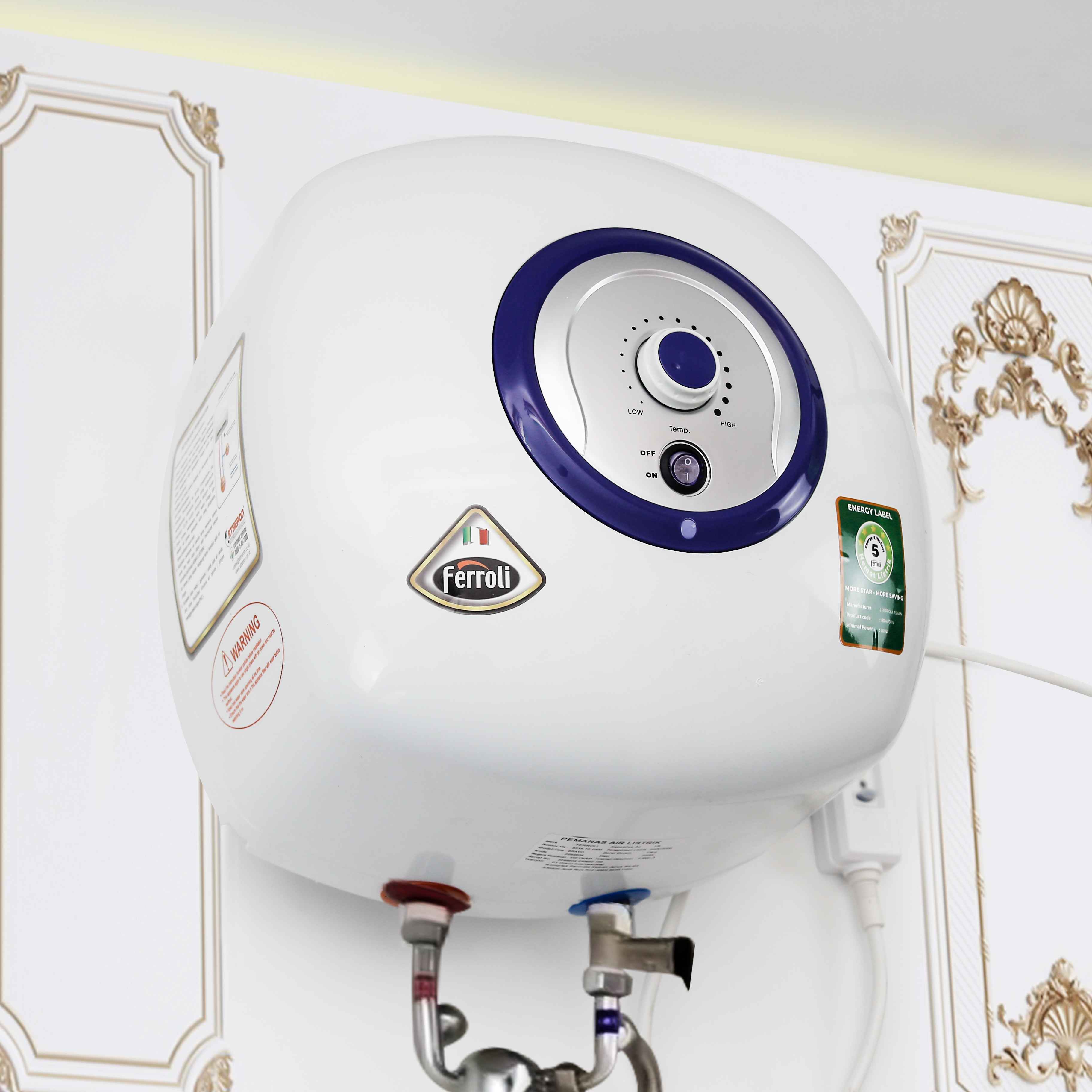 Jual Harga murah Ferroli Water Heater Ferroli Bravo 15 liter 200 Watt  berkualitas Ralali.com Harga Grosir 2023 | Ralali.com