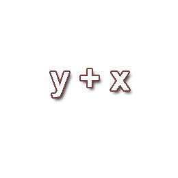 y + x