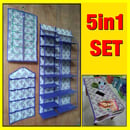 SET 5IN1 RAK JILBAB TAS SEPATU UNDERWARE TAPLAK MEJA SERASI TIDAK RESLETING Z0134A