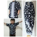 Couple Family Dielli Rok Lilit Maxi Wanita Dan Kemeja Ayah Anak