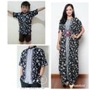 Couple Family Dins Gamis Kaftan Longdress Maxi Jumbo Dan Kemeja Batik Ayah Anak