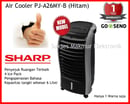 Sharp Air Cooler PJ-A26MY-B - Hitam, 65 Watt, Kapasitas Tangki Air 6 L