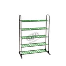 Rak Sepatu Stainless 5 Susun Hijau