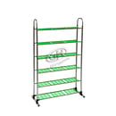 Rak Sepatu Stainless 6 Susun Hijau