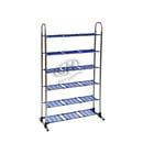 Rak Sepatu Stainless 6 Susun Biru