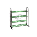 Rak Sepatu Stainless 4 Susun Hijau