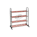 Rak Sepatu Stainless 4 Susun Merah