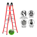 Tangga Aluminium Lipat Engsel Otomatis 200 cm