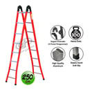 Tangga Aluminium Lipat Engsel Otomatis 250 cm