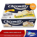 CHIZMILL WHITE CHEDDAR CHEESE 38GR 1 KARTON ISI 10 BOX