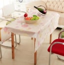 Taplak Meja Anti Air Motif Pink Polkadot Bahan Peva