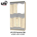 UNI Furniture Lemari Pakaian LPC 972 Sonoma Oak