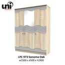 UNI Furniture Lemari Pakaian LPC 973 Sonoma Oak