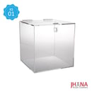 Kotak Saran Akrilik – KS01M / Box Acrylic / Sugestion Box / Kotak Amal / Kotak Undian Akrilik