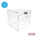 Kotak Saran Akrilik – KS03M / Box Acrylic / Sugestion Box / Kotak Amal / Kotak Undian Akrilik