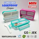 Kotak Makan Lunch Box Yooyee 3 Sekat / Grid Leak Proof / Anti Bocor Bento / Kotak Bekal