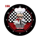 Natural # 155 Jam Dinding Koki Cocok Untuk Dekorasi Ruang Kafe Rumah Makan - Multi colour