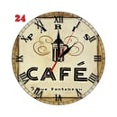 Natural #24 Hiasan Interior Kafe Jam Dinding Motif Retro Klasik