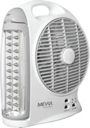 MEVAL EML Lampu Meja 24 LED Plus Fan 8 inch Putih