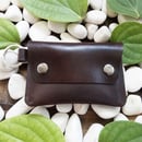 Dompet Stnk Kulit Asli Sapi Warna Coklat Tua (Gantungan Kunci Mobil)