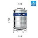 PENGUIN Tangki Air Stainless Steel TBSK 1000 PENGUIN Tangki Air Stainless Steel TBSK 1000