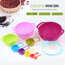 10 Pcs Rainbow Measuring Cups and Spoons - Mangkok / Gelas Takar / Ukur &  Sendok Takar