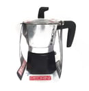 Pedrini Sei Moka Coffee/Teko Kopi/Moka Pot Alumunium 3 Cup Silver