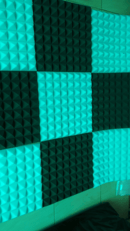 busa peredam suara piramid 10 lembar warna light blue