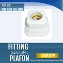 Fitting Plafon Dinding Gypsum Lampu Bohlam Bola Led Segi 4