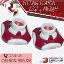 Fitting Plafon Lampu Segi 4 Merah Vlc