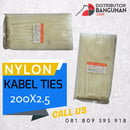 KABEL TISH / Ties / RIPET / RIFET 200 x 2.5 Nylon
