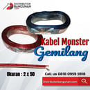 Kabel Cable Listrik Audio Monster Transparan Serabut 2x30 Per Meter