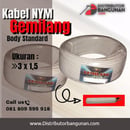 Kabel Listrik Audioo Body Standard Sedang 3 x 1.5 Gemilang