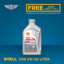 Oli Mobil Shell HX8 Full Synthetic 5w-30 @1 LITER - GRATIS JASA GANTI