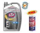 STP SYNTHETIC OIL 10W-40 API SN CF - Pelumas Oli Mesin Mobil Bensin 4 Liter - TROPICAL FORMULA - PROMO FREE GRATIS BONUS STP ENGINE FLUSH 450 ML ORIGINAL MADE IN USA