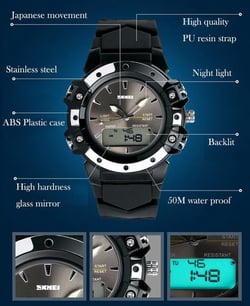 Diamond Star Seller Jual Jam Tangan Wanita Digital SKMEI 0821 Black Water Resistant 30M Ralali