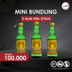 Kawan Minum Official Jual Mini Bundling 3 Arak Beras Kilin 275mL