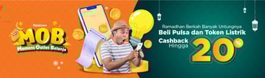 Beli Pulsa dan Token Listrik Dapat Cashback Hingga 20%