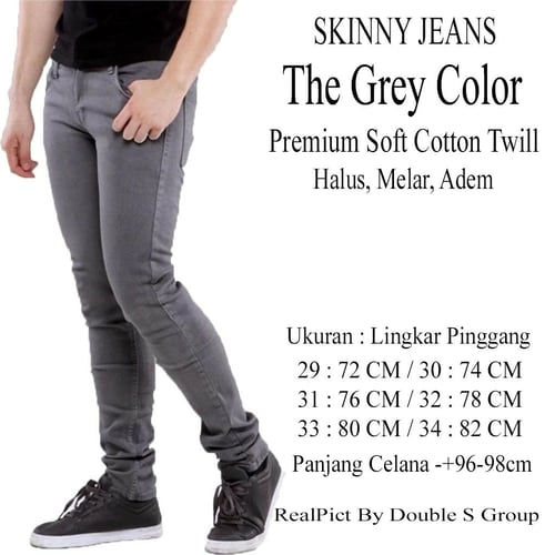 13 Jeans Long Skinny Jeans Stretch Pria
