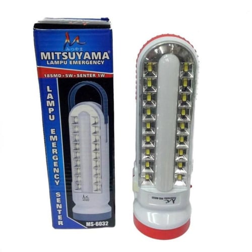 Mitsuyama MS Emergency lamp plus senter rechargeble