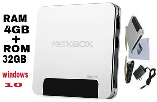 NEXBOX T9 Mini PC TV BOX ram 4GB Intel Cherry Atom