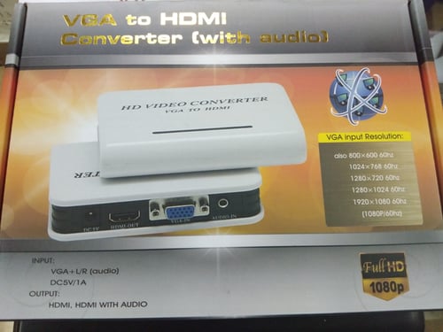 VGA to HDMI Converter with Audio HD