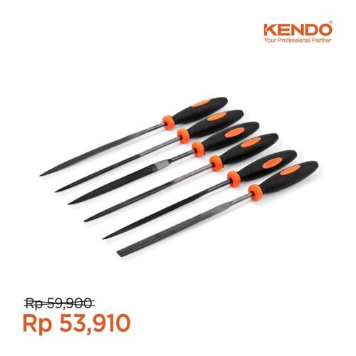 KENDO 6 Pcs Needle Kikir Set KD-30181 By Bionic Hardware